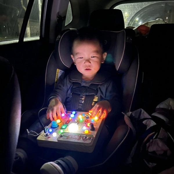Busy Kids Criativae - Montessori Sensory Busy Board with Lights